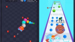 Cube Arena 2048 vs level up ball 2048 - jelly run 2048 Gameplay walkthrough New Update max Level