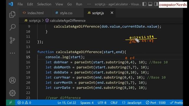 Age Calculator in JavaScript |JavaScript Project for beginners in Hindi смотреть онлайн