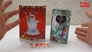 Новогодние фигурки. Светящийся ДЕД МОРОЗ и СНЕГОВИК. Обзор новогодних игрушек.