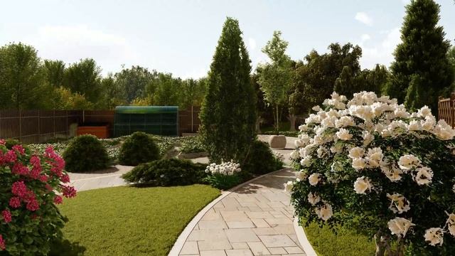 Ландшафтный дизайн участка смотреть онлайн