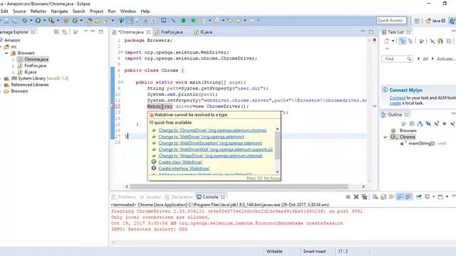 Lecture 4 First Selenium Script смотреть онлайн