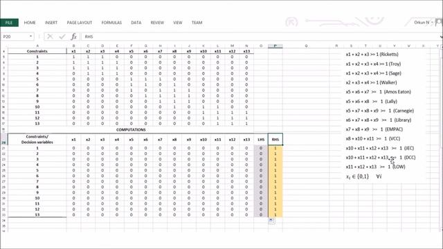 Using Excel Solver to Solve a Given Mathematical Model смотреть онлайн