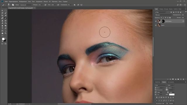 Быстрая ретушь в photoshop за 2 минуты смотреть онлайн