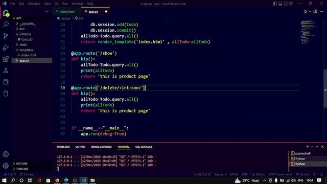 Python Flask Part 8 || Delete Database Records With Flask || Adding, Deleting & Updating #Python смотреть онлайн
