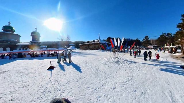 По Верхней Березовке пешком в Улан-Удэ на Масленицу ! смотреть онлайн