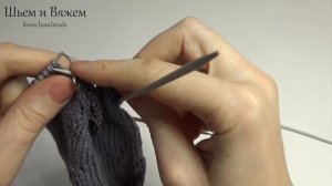 Двойные варежки с индийским клином. Вязание спицами. Knitting Mittens. Tutorial