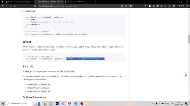How To Connect To Binance API With Node.js (Mainnet And Testnet) in Hindi | Binance API Tutorial смотреть онлайн