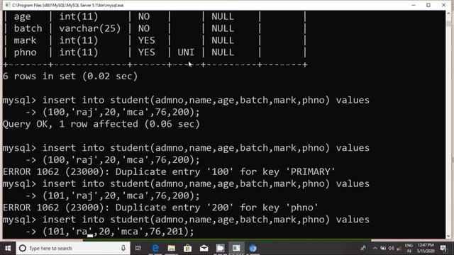 SQL | INSERT INTO Command смотреть онлайн