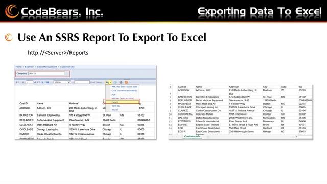 Export Epicor data to Excel смотреть онлайн