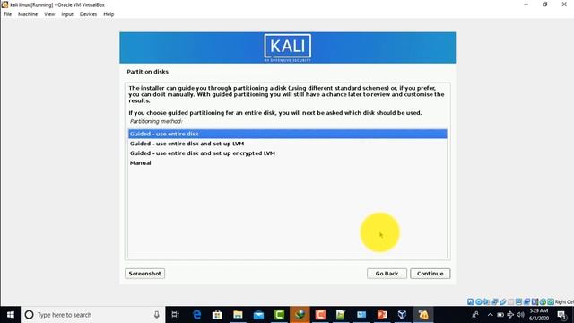 Kali Linux installation on VirtualBox 2020 смотреть онлайн