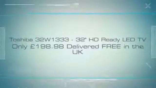 Toshiba 32W1333 32 HD Ready LED TV with Freeview смотреть онлайн