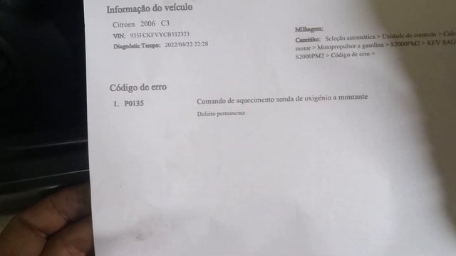 Citroen C3 Luz Acesa De Injeção - Parte 1