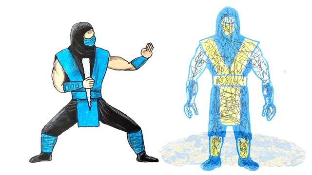 Саб-Зиро против Сорпиона, АНИМАЦИЯ смотреть онлайн