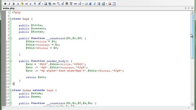 Наследование классов в PHP и перезагрузка методов смотреть онлайн