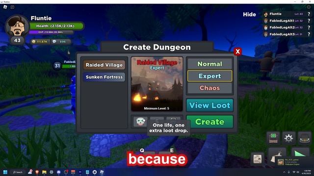 Grind Roblox Dungeon Games With 100 Alts Simultaneously - Fabled Legacy смотреть онлайн