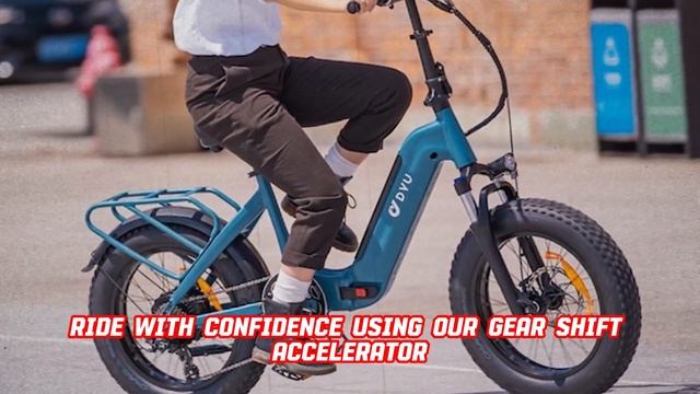 DYU FF500 Electric Bike 20 inch Fat Tire Foldable Bicycle 500W Motor 48V 14Ah Battery E-Bike смотреть онлайн