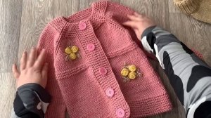 Вязаный костюм для девочки/костюм спицами с вышивкой/ готовые работы/что связала/вдохновляйтесь/