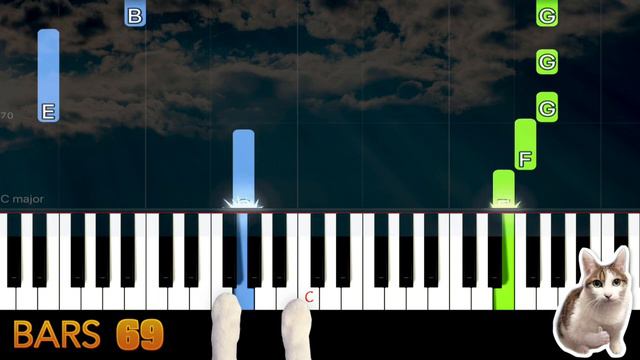 Top of the world (C Key) - Carpenters - Piano Tutorial EASY SLOW + Free Sheet Music PDF смотреть онлайн