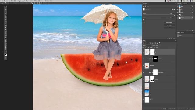 Photoshop Manipulation Tutorial : How to Create Summer Vintage Postcard Design, Summer Holiday смотреть онлайн
