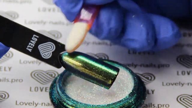 Втирка Lovely Nails U03 - Единорог – нежнейший розовый жемчужный блеск на белом смотреть онлайн