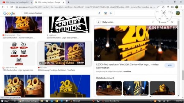 THX and 20th Century Fox logo Minecraft showcase