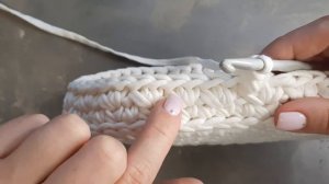 УЗОР ДИАГОНАЛЬ КРЮЧКОМ | из трикотажной пряжи | для начинающих|