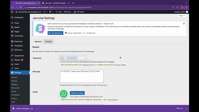 How to Add WhatsApp Chat to WordPress Website using Join.chat Plug-in | EducateWP смотреть онлайн