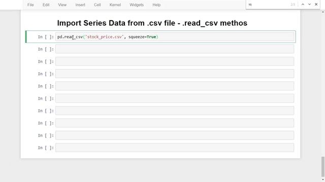 DataAnalysis with Python pandas - Import Series Data from .csv file - 19 смотреть онлайн