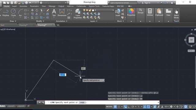Intro - 2D Line Lengths, line angles, Osnap, Ortho - AutoCAD 2019 смотреть онлайн