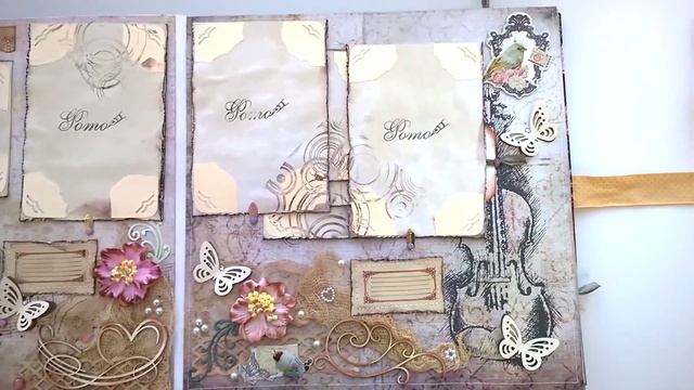 Скрапбукинг. Свадебный альбом в стиле ретро смотреть онлайн