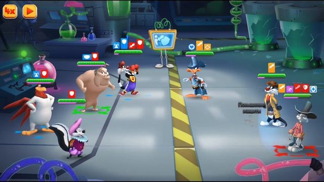 ЛУЧШАЯ ЗАЩИТА / с этой мультяшкой только победа / Лаборатория АСМЕ / Looney tunes World of Mayhem смотреть онлайн