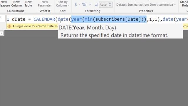 Power BI Desktop Introduction #3 - Data Model & Creating a Date Table смотреть онлайн
