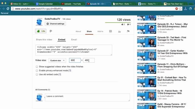 How To Resize & Embed A YouTube Video On Wordpress смотреть онлайн
