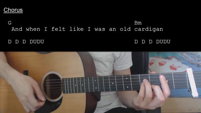 Taylor Swift – cardigan EASY Guitar Tutorial With Chords / Lyrics смотреть онлайн