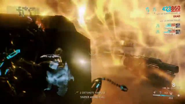 Warframe: 100 lvl Sargas Ruk vs Ember Prime, Tigris Prime, Lex Prime and Galatine Prime смотреть онлайн