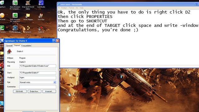 How to make Diablo 2 work on Windows Vista/7 (Works for other games too) смотреть онлайн