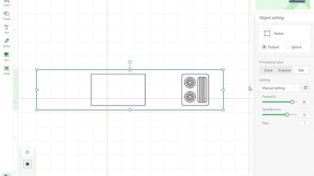 xtool Creative Space - Importing a DXF file смотреть онлайн