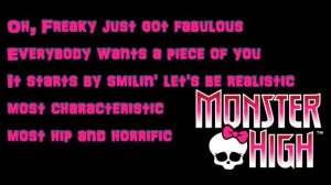 Monster High-Fright Song-lyrics