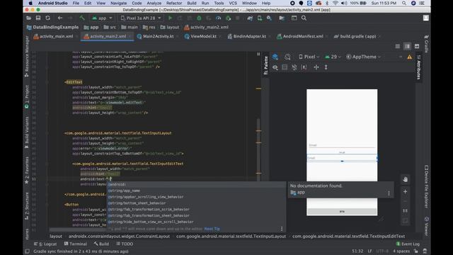 Android DataBinding for TextInputlayout part- 6 смотреть онлайн