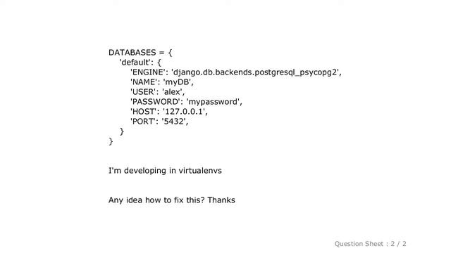 Django : ProgrammingError: relation "django_session" does not exist error after installing Psycopg2 смотреть онлайн