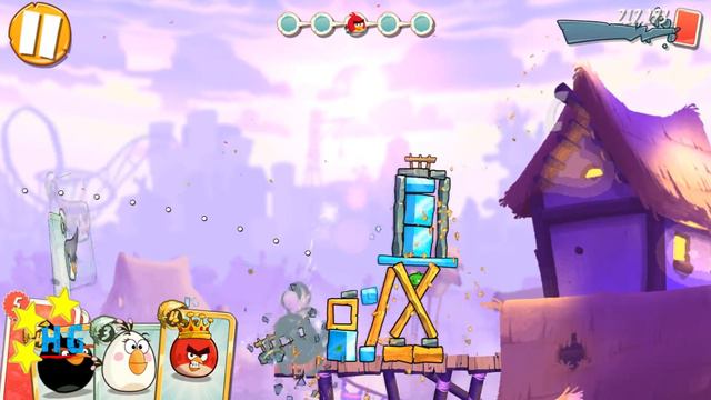 Angry Birds 2 - 3 Stars Walkthrough Level 195 [4K 60FPS] смотреть онлайн