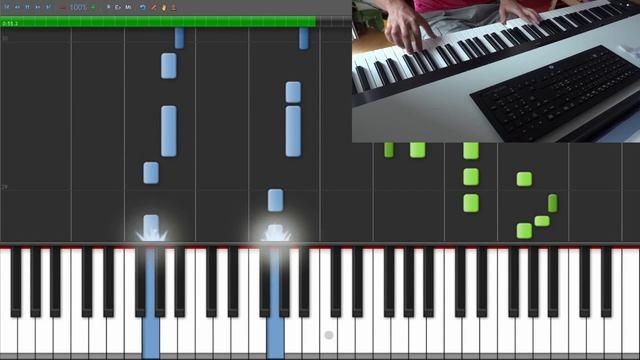 Sora No Otoshimono Forte - Goodbye My Friend - Synthesia piano roll смотреть онлайн