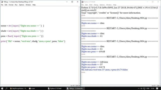 Concatenação | str, int e float - Python 002 смотреть онлайн