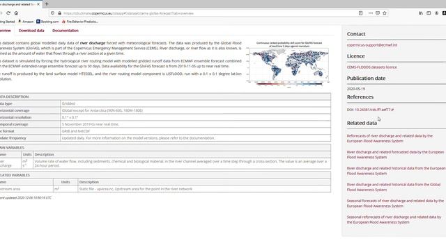 GloFAS data on Climate Data Store (CDS) смотреть онлайн