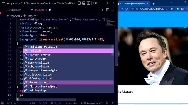 CSS Glassmorphism Card Hover Effects | Card Design Using HTML & CSS смотреть онлайн