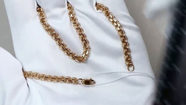 Золотая цепь плетение Бисмарк Красносельский ювелир АБД-040-Ц смотреть онлайн