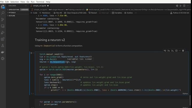 PyTorch Tutorial 2.2: Training a Neuron смотреть онлайн