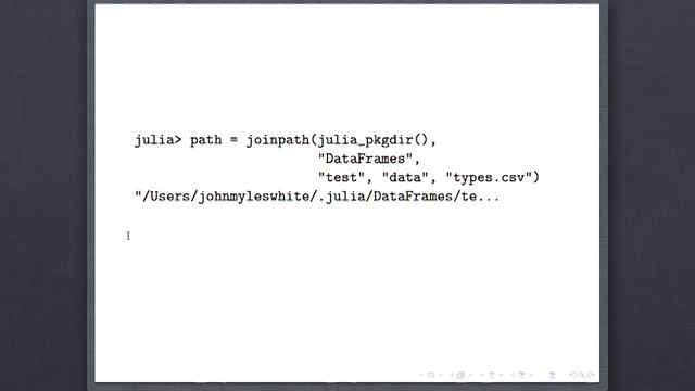 Data Analysis in Julia with Data Frames (John Myles White) смотреть онлайн