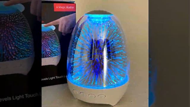 Портативная колонка - ночник с мощным звуком, саббуфером, объемный звук на 360 смотреть онлайн