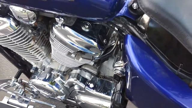 Honda Shadow vlx custom Bobber purple смотреть онлайн